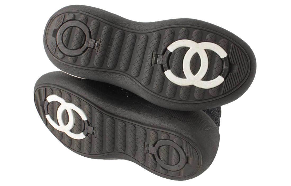 CHANEL 22N Skiing Capsules Cushioning, Wear Resistant High Top Casual Shoes Women's Black купить в интернет-магазине Yoocart с быстрой доставкой по России.