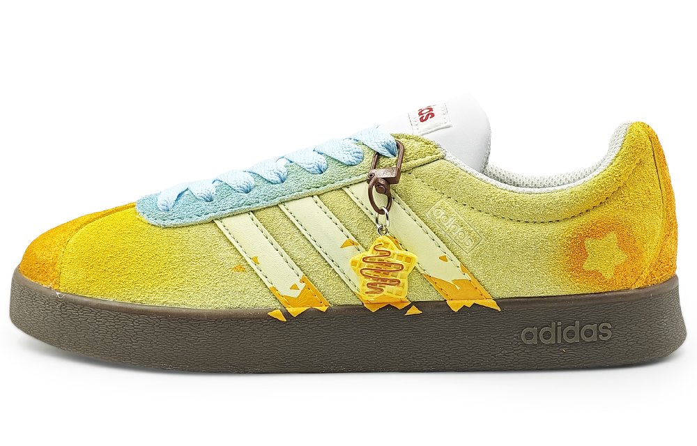 Adidas VL COURT 2.0 Cushioning, Wear Resistant Low Top Skateboard Shoes Unisex Yellow