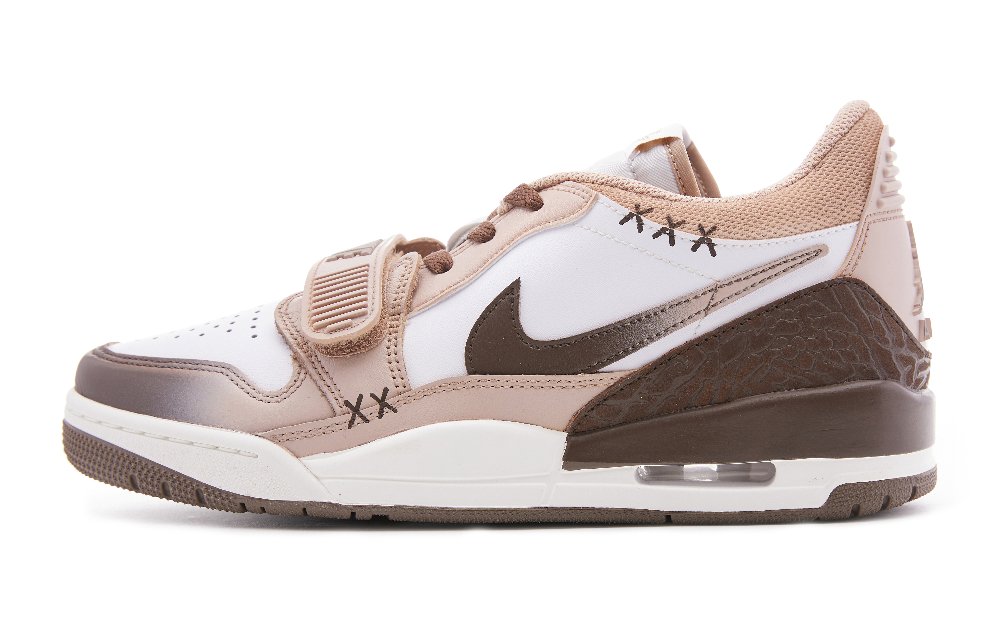 Jordan Legacy 312 Low-Top Vintage Basketball Shoes Unisex White Brown