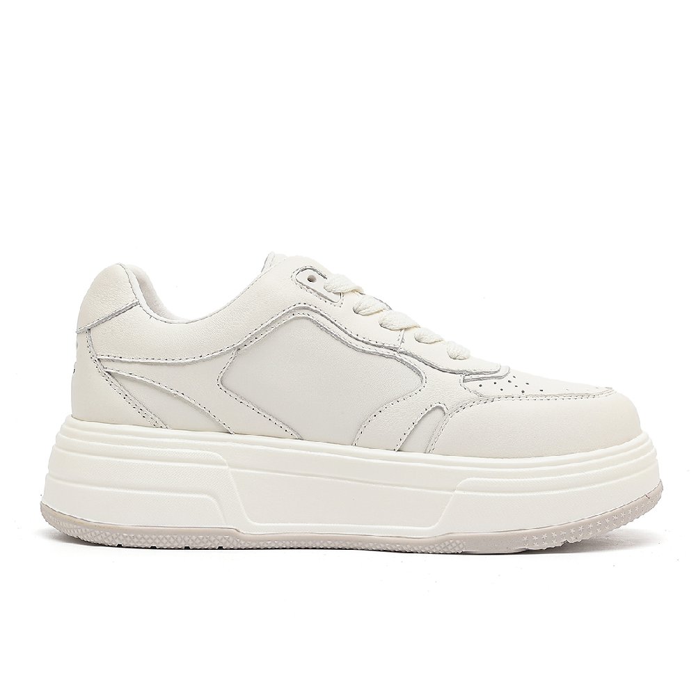 Lee Small White Shoes Cushioning Breathable Height Increasing Low-Top Skateboard Shoes Women's