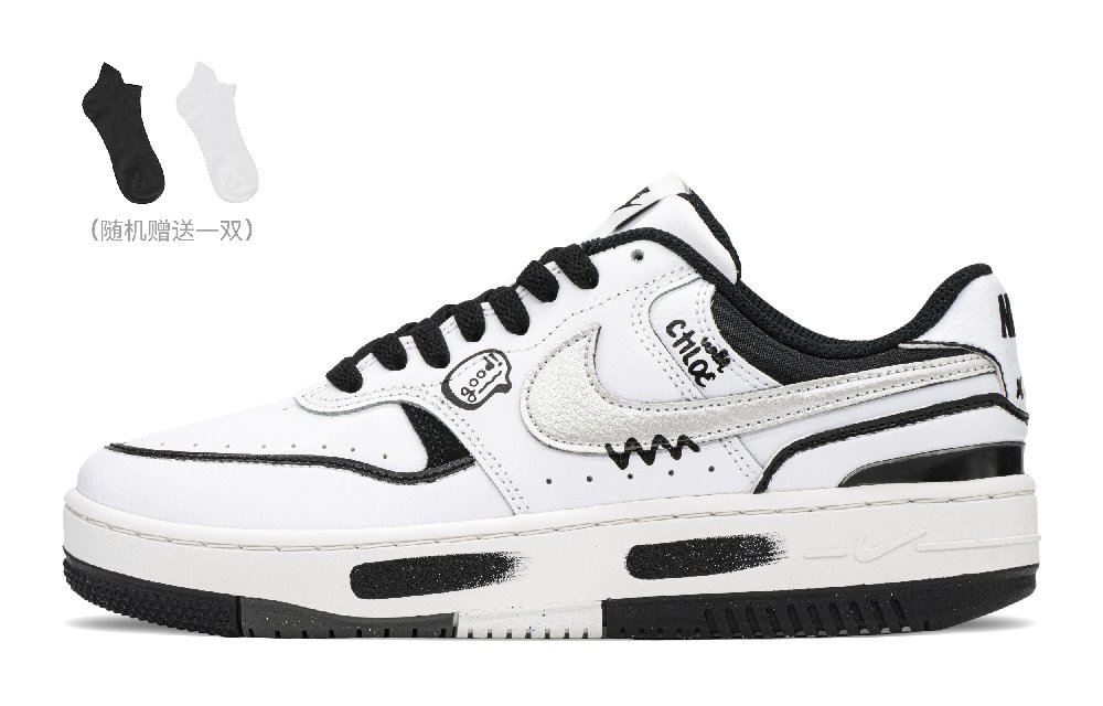 Nike Gamma Force Skateboard Shoes Women's Low-Top Black/White