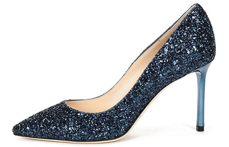 Jimmy Choo ROMY Slim Heel High Heels Women's Blue