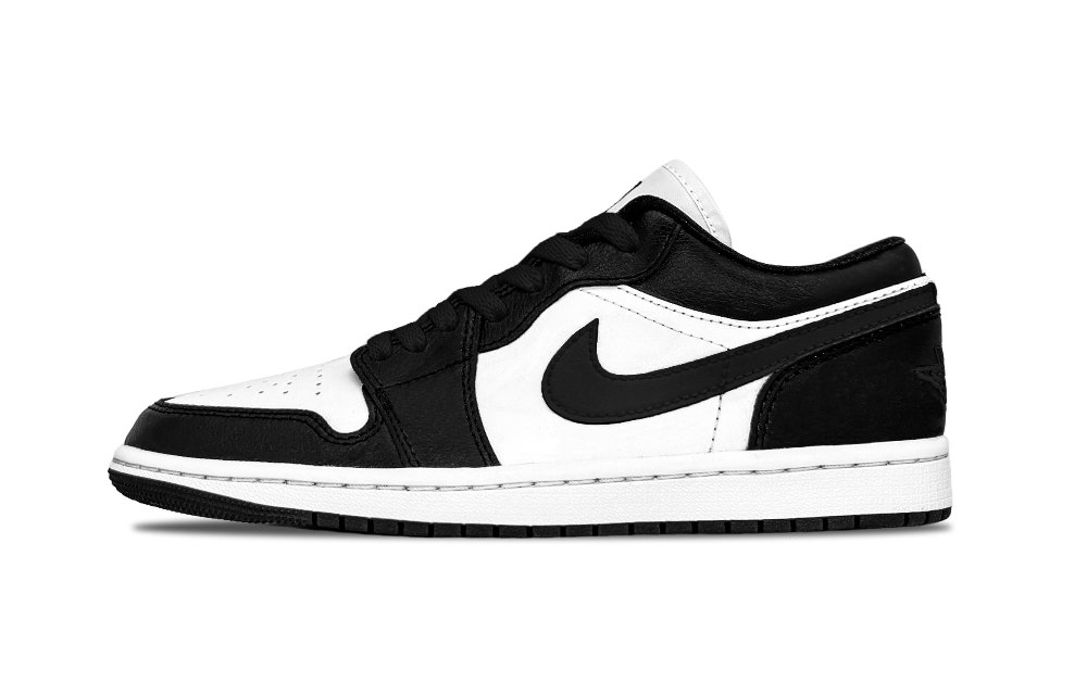 Jordan Air Jordan 1 Abrasion Resistant Low Top Vintage Basketball Shoes Unisex Black White