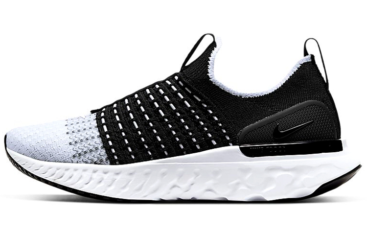 Nike React Phantom Run Flyknit 2 Black White Women's