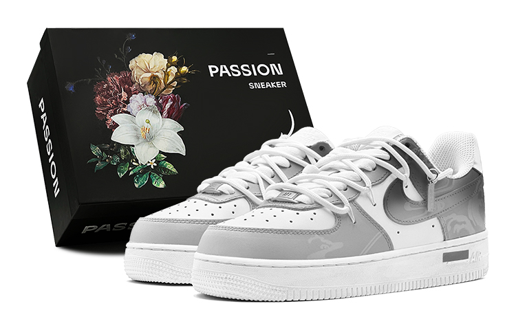 Nike Air Force 1 Air Force 1 Spring Green Season National Style Cloud Travel Low-Top Skateboard Shoes Men's Black Gray
