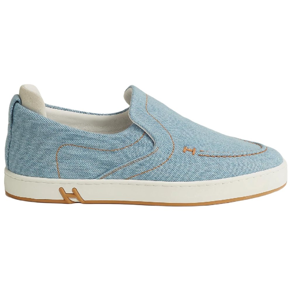 HERMES Kiddy Casual Single Shoes Women's Blue