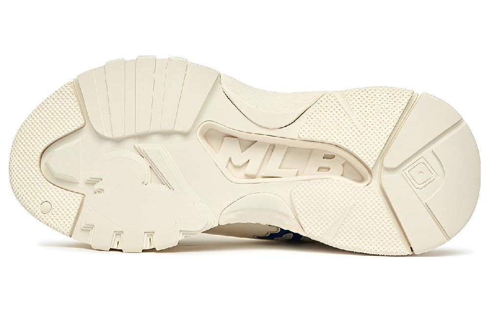 MLB Big Ball Chunky New York Yankees Anti-Slip Wear-Resistant Low-Top Chunky Sneakers Unisex White Blue