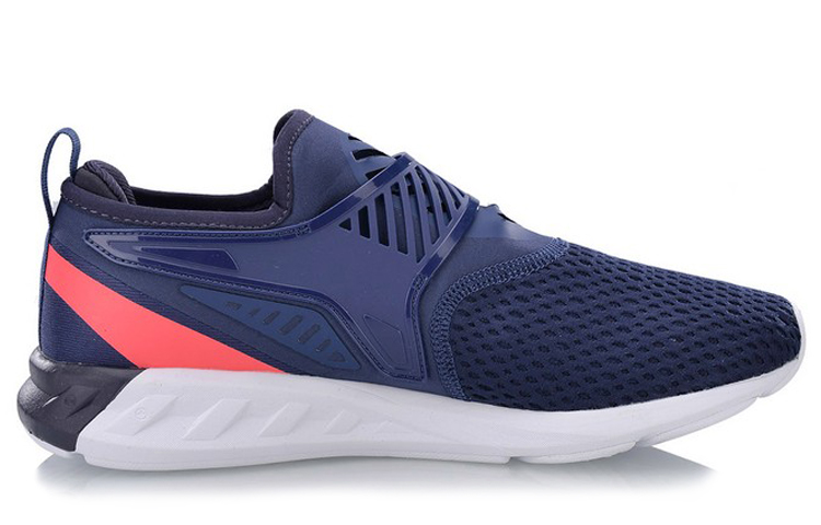 LiNing Cushioning Slip Resistant Breathable Lightweight Abrasion Resistant Low Top Running Shoes Unisex