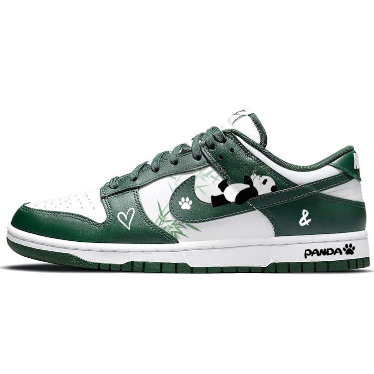 Nike Dunk Skateboard Shoes Unisex Low-Top Green/White