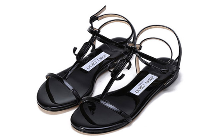 Jimmy Choo One Strap Sandals Women's Black
