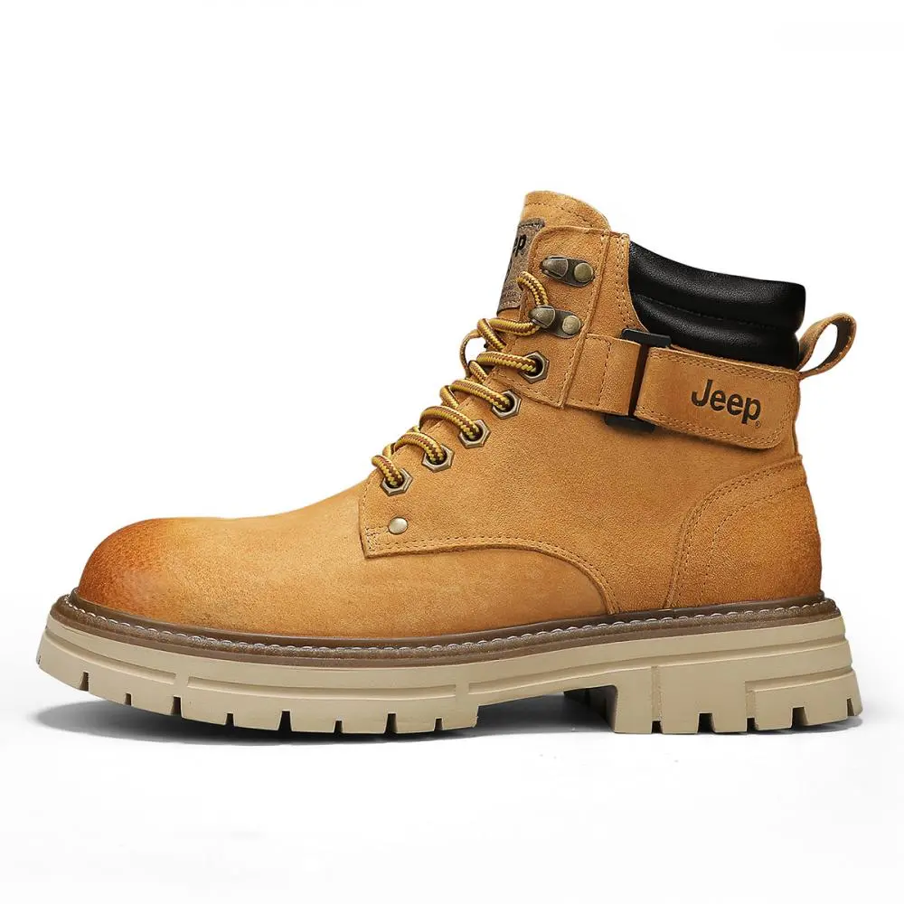 Jeep Short Mid Calf Martin Boot Men's Earth Yellow