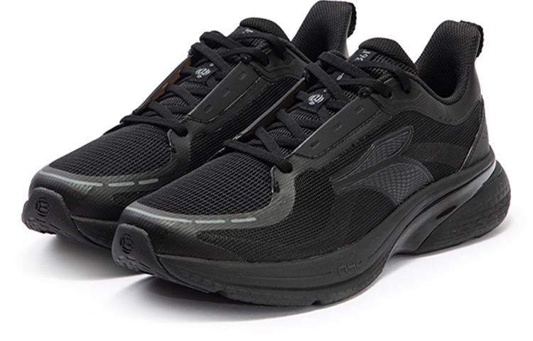 361° Dog Walking Shoes 2.0 Cushioning Anti-Slip Wear-Resistant Breathability Low-Top Running Shoes Men's Obsidian Black