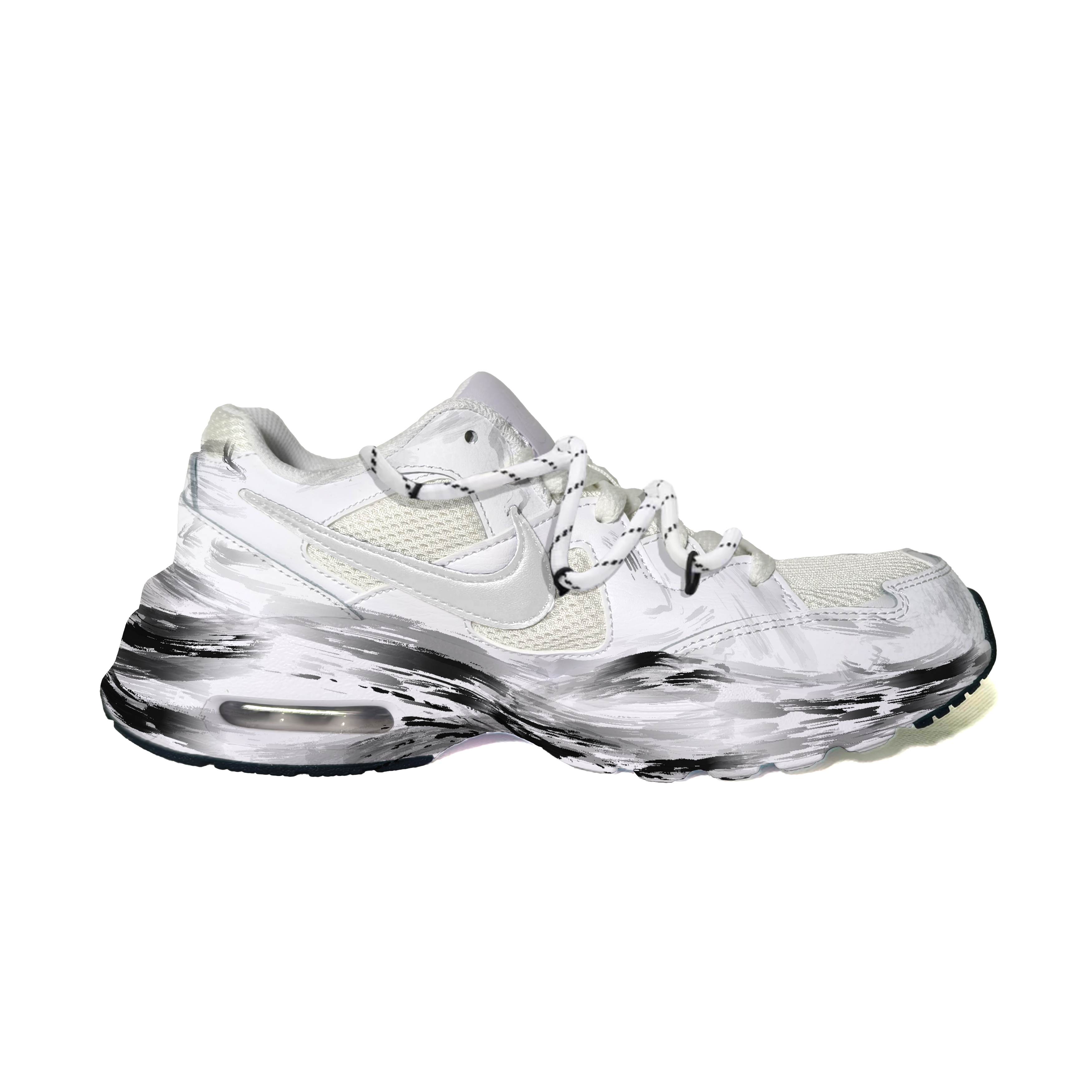 Nike Air Max Fusion Abrasion Resistant Low top Casual City Commute Running Shoes Men's White купить в интернет-магазине Yoocart с быстрой доставкой по России.