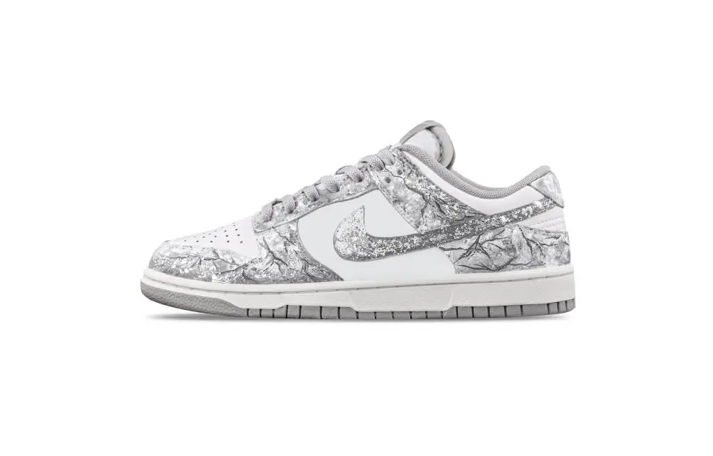 Nike Dunk Galaxy Time Balance Low Top Skateboard Shoes Unisex Gray White
