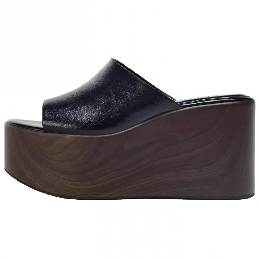 ZARA Abrasion Resistant Slide Slippers Women's Black
