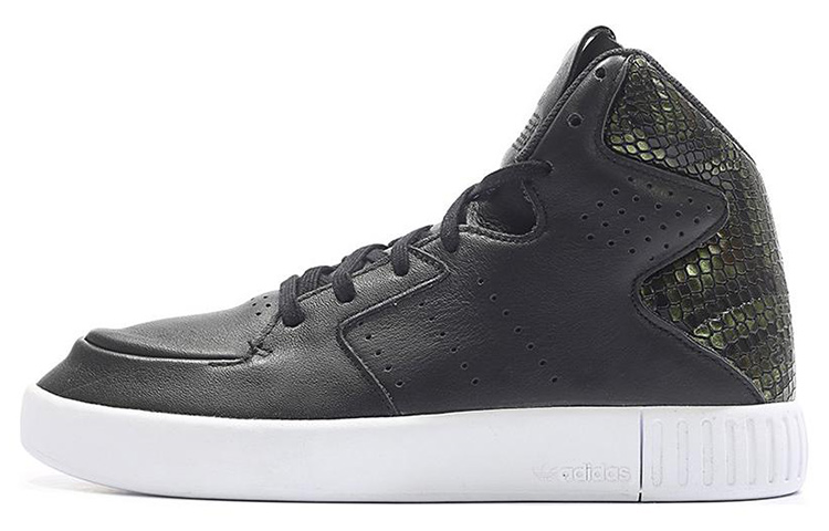 Adidas Originals Tubular Invader 2.0 Skateboard Shoes Women's Mid-Top Black White