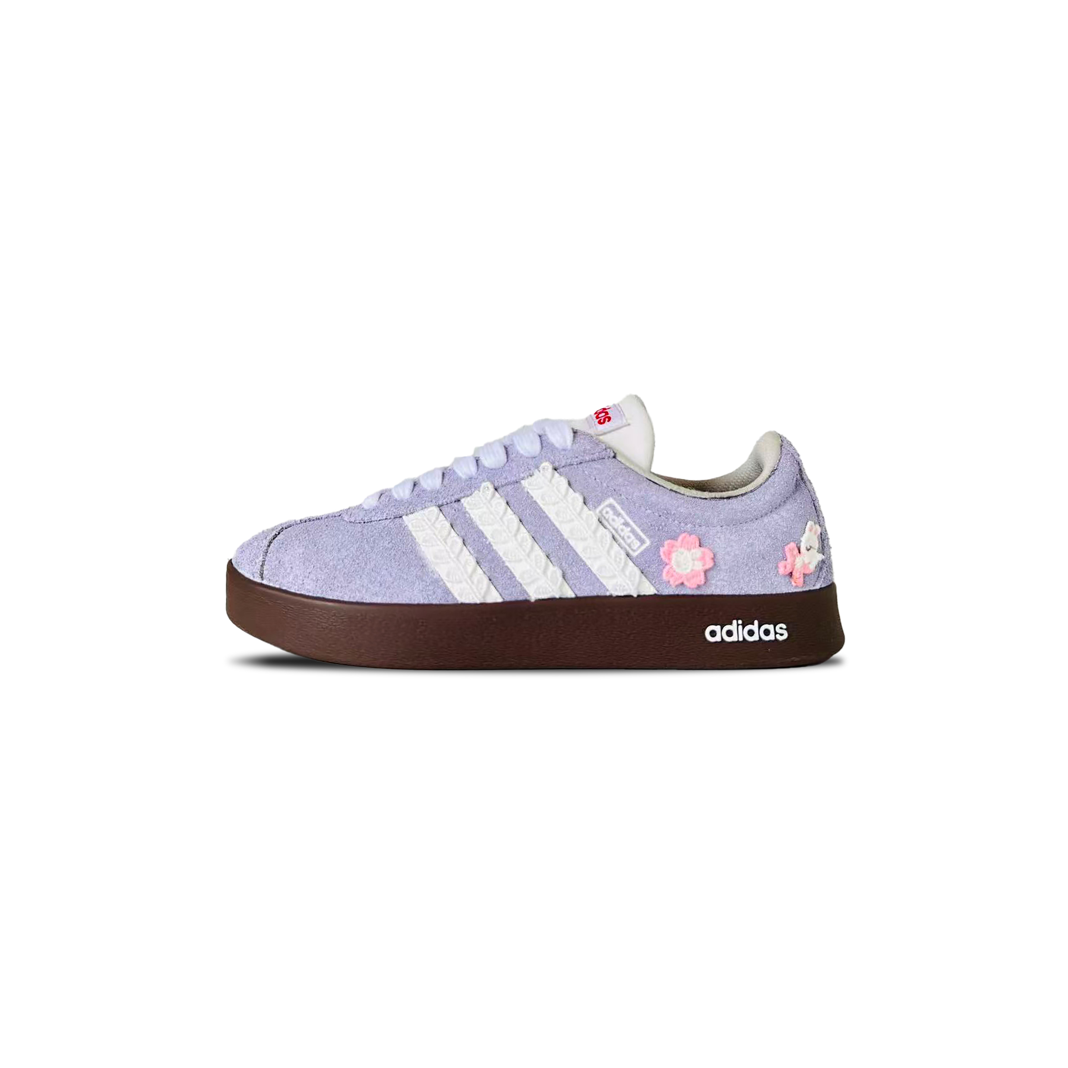 Adidas Neo VL Court 2.0 YIMING Manufacturing, Taro Boba Balanced And Non slip Low top Skateboard Shoes Unisex
