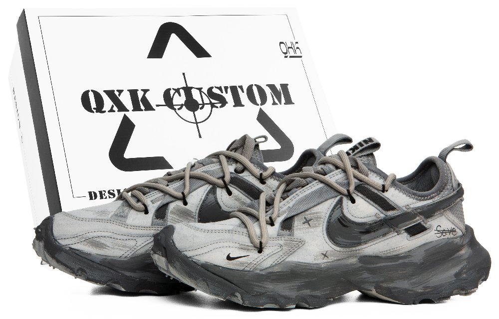Nike TC 7900 Gray Area Special Shoe Box Cushioning Anti-Slip And Wear-Resistant Low-Top Casual Shoes Women's Black Gray