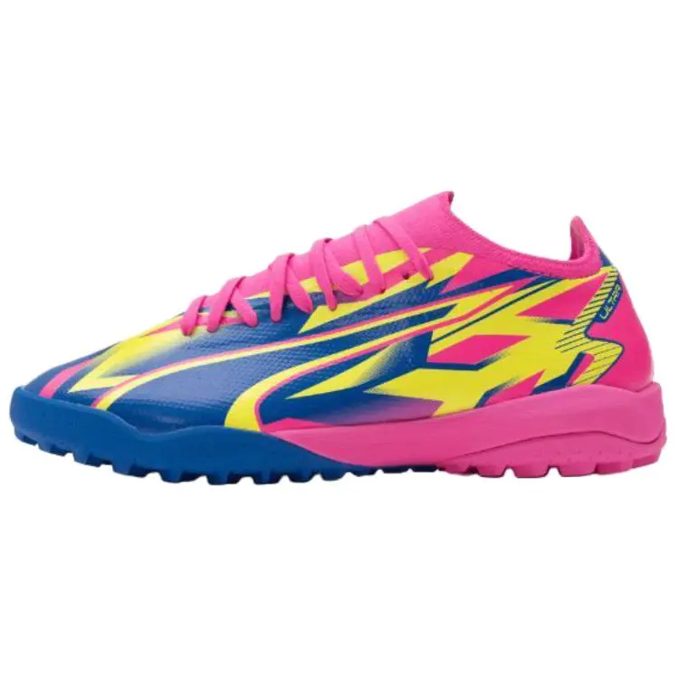 PUMA Ultra Match Soccer Shoes Men's Pink Blue Yellow
