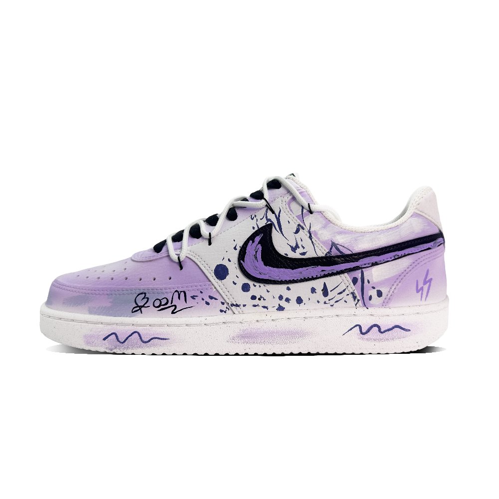 Nike Court Vision 1 Coverage Low-Top Skateboard Shoes Men's Violet