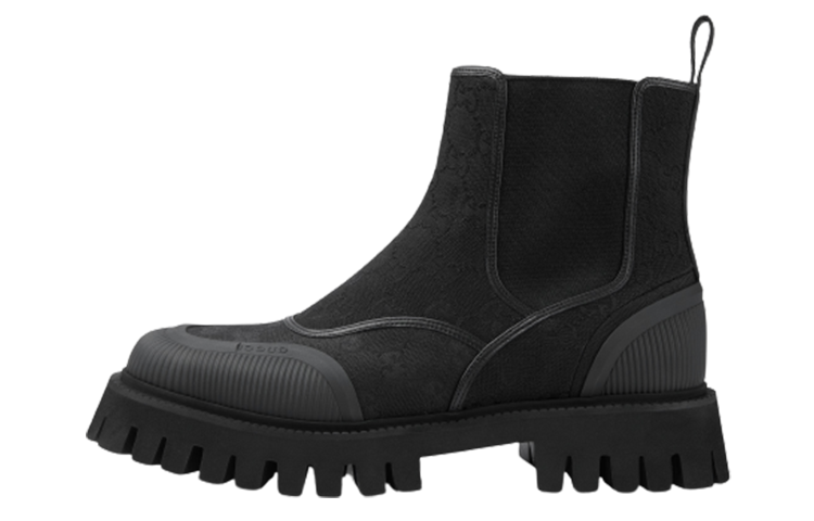 GUCCI GG Canvas Ankle Boots