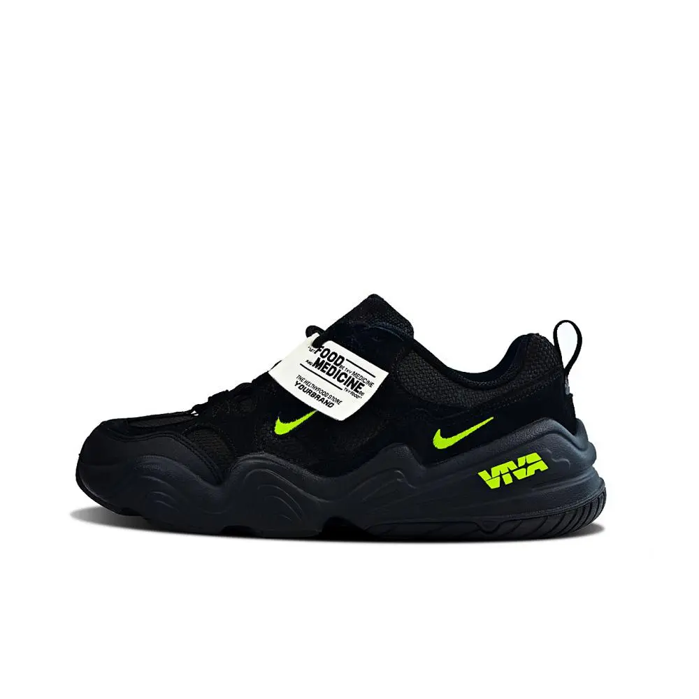 Nike Tech Hera Abrasion Resistant Low top Casual Shoes Unisex Black Green