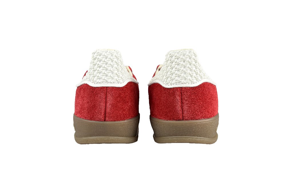 Adidas Originals GAZELLE INDOOR Match Made In Heaven Anti Slip Wear Resistant Low Top Skateboard Shoes Unisex Red White