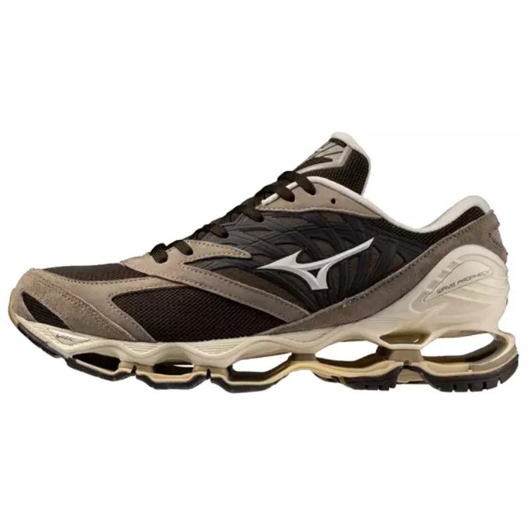 Mizuno Wave Prophecy LS Anti Slip Wear Resistant Low Top Running Shoes Men's Brown