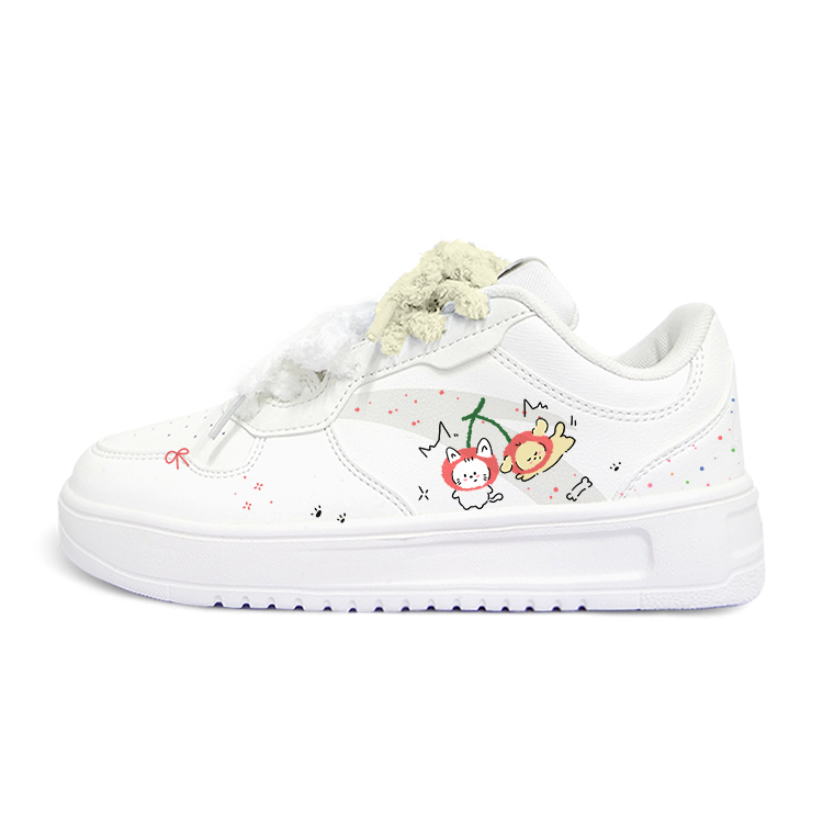 Anta Anti Slip Wear Resistant Low Top Skateboard Shoes Unisex White