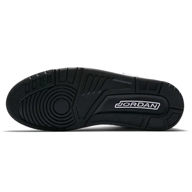 Jordan Courtside 23 Cushioning Anti-Slip And Wear-Resistant Mid-Top Vintage Basketball Shoes Men's White Black