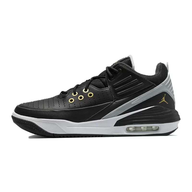 Jordan Max AURA 5 Винтажные баскетбольные кроссовки Low Top Черные Мужские