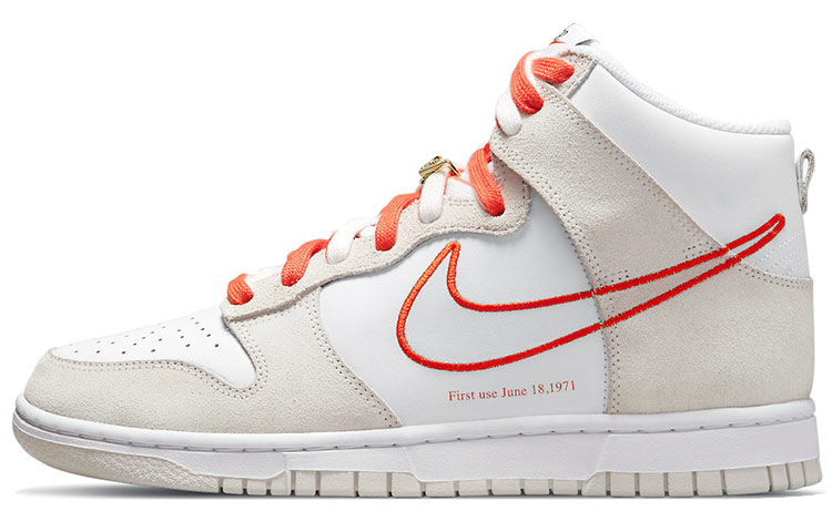 Nike Dunk High First Use White Sail Orange Women's