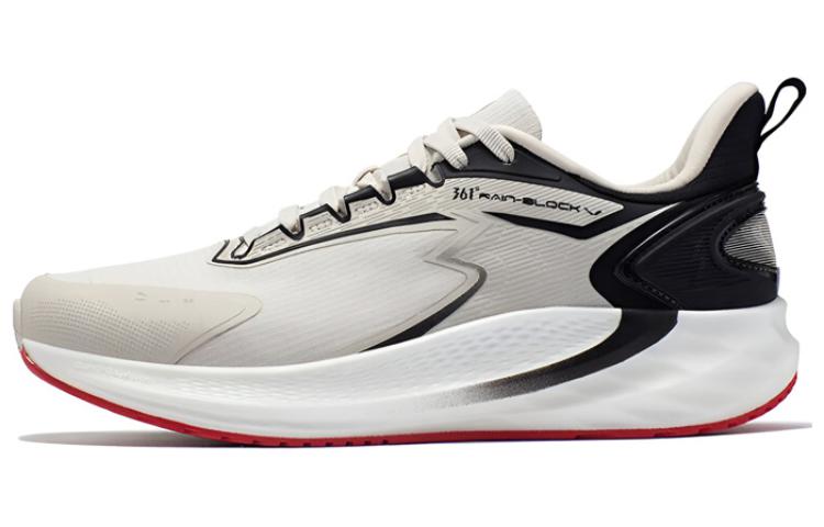 361° Cushioning, Wear Resistant Low Top Running Shoes Men's White Black