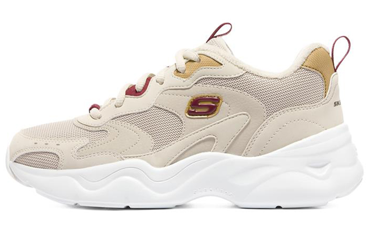 Skechers D'LITES AIRY 3.0 Cushioned Anti-Slip And Wear-Resistant Lightweight Low-Top Casual Shoes Women's Ecru