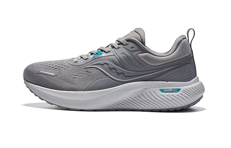 Saucony Runshield Cushioning Low-Top Running Shoes Unisex Gray Green