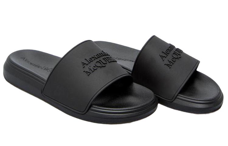 Alexander McQueen Pool Slide Black Women's купить в интернет-магазине Yoocart с быстрой доставкой по России.