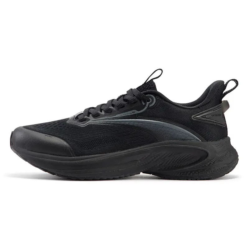 361° Speed Breathable Slip-Resistant Low-Top Casual Running Shoes Women's Obsidian Black Smoke Gray