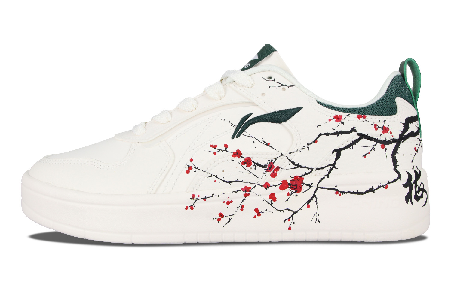 LiNing Spike Years Low-Top Skateboard Shoes Men's White