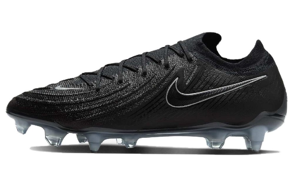 Nike Phantom GX SG Metal Long Studs Cushioning Slip Resistant Soccer Shoes Unisex Black Blue