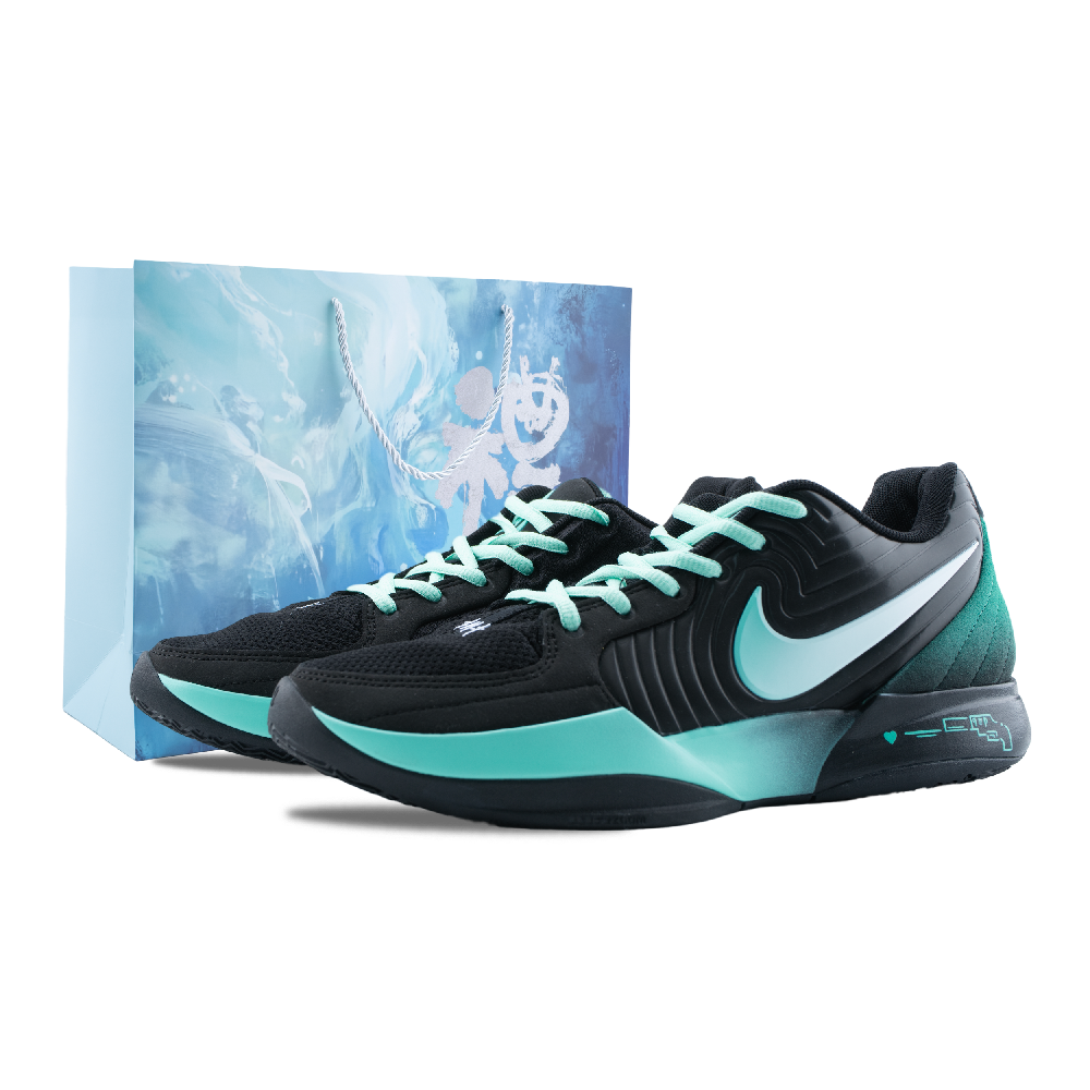 Nike Ja 2 Morant 2, King Of Shooters Abrasion Resistant Low Top Basketball Shoes Men's Black Green