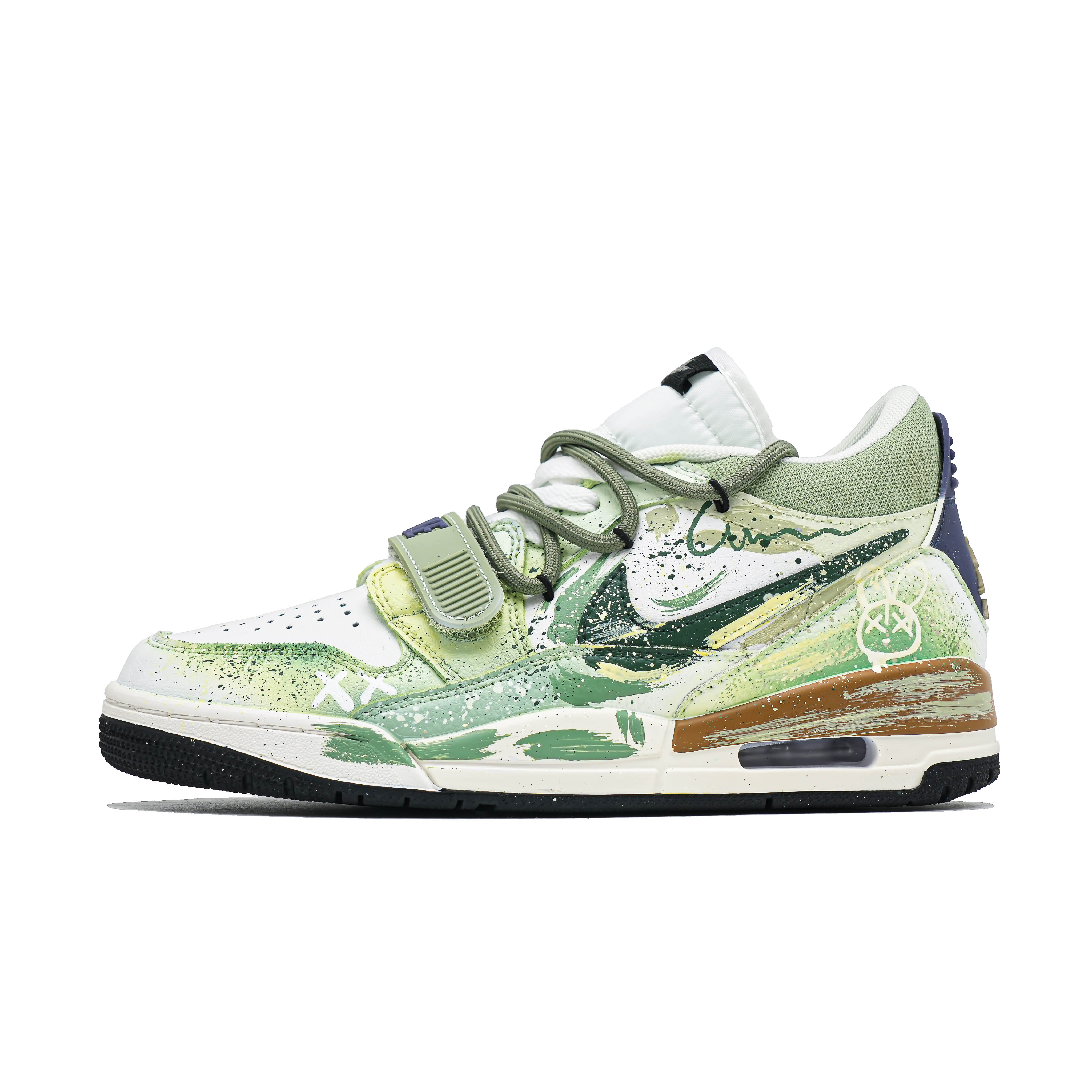 Jordan Legacy 312 Fun Bunny Abrasion Resistant Low Top Vintage Basketball Shoes Men's Light Green