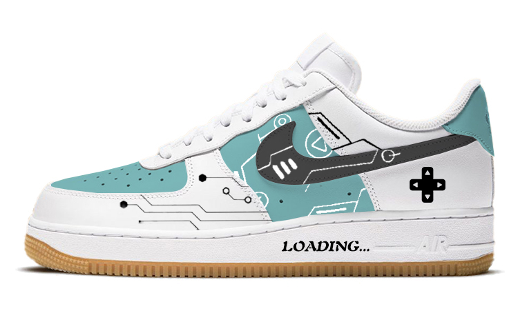 Nike Air Force 1 Skateboard Shoes Men Low-Top Green/White
