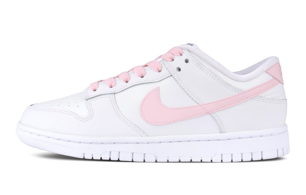 Nike Dunk Low-Top Skateboard Shoes Women's White Pink
