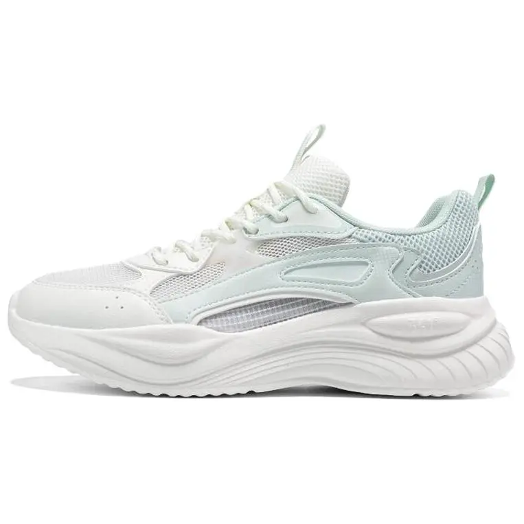 361° Life Collection Anti Slip Wear Resistant Low Top Casual Running Shoes Women's White Green