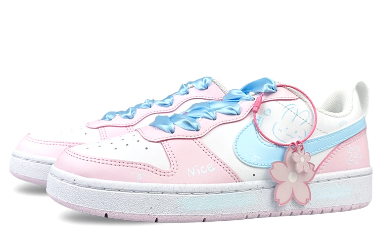 Nike Court Borough Low-Top Skateboard Shoes Women's Pink White купить в интернет-магазине Yoocart с быстрой доставкой по России.