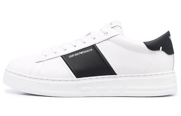 EMPORIO ARMANI Logo-stripe Low-top Sneakers