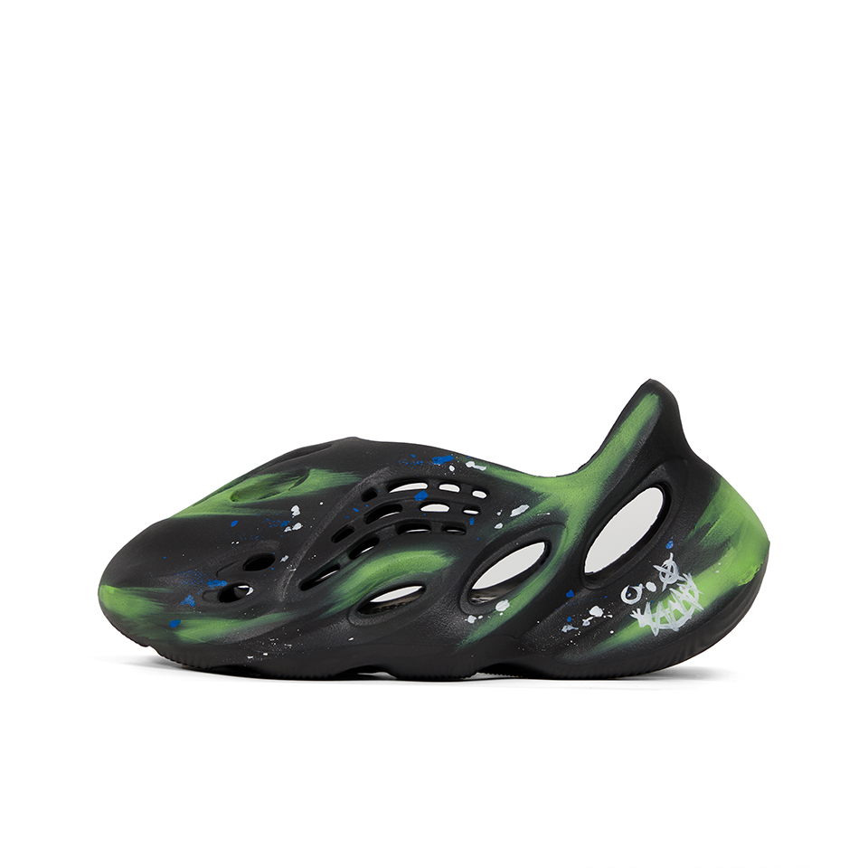 Adidas Originals Yeezy Foam Runner Clogs Unisex Black Green