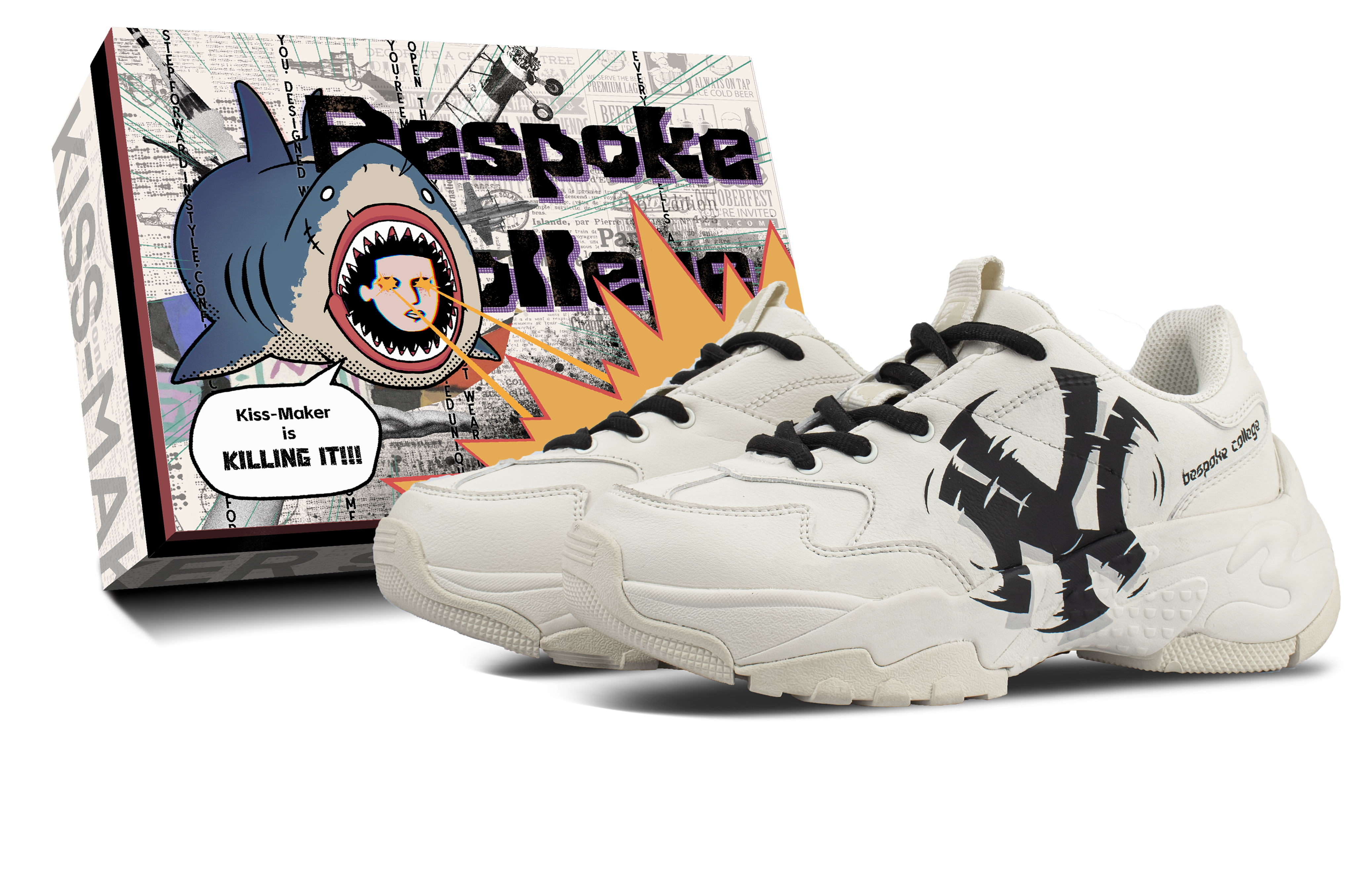 MLB Big Ball Chunky Low Top Chunky Sneakers Unisex Ecru