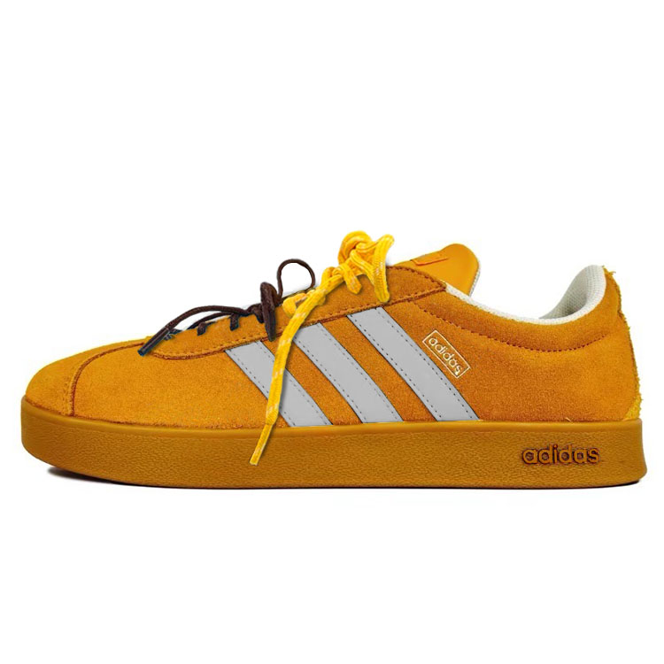 Adidas VL COURT 2.0 Low Top Skateboard Shoes Unisex Yellow