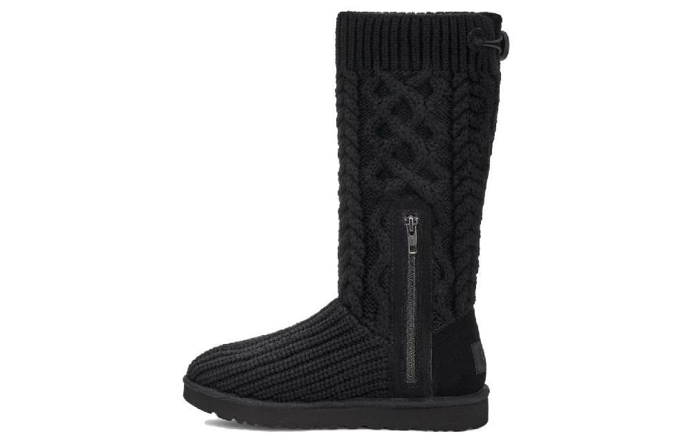 UGG Classic Cardi Cabled Knit Boot Black Women's